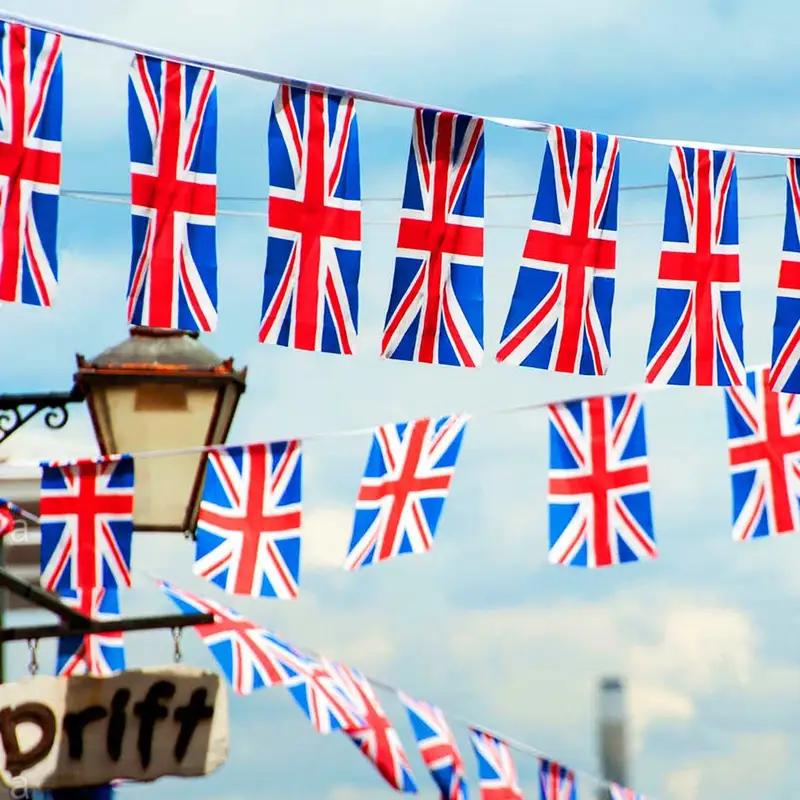 United Kingdom National Day Theme Country String Flag