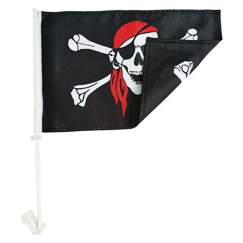 Wholesale Custom Pirate Festival Celebration Car Window National Flag