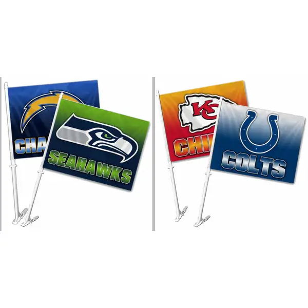 Custom NBA MLB NHL NFL Sports Team Car Window Flag