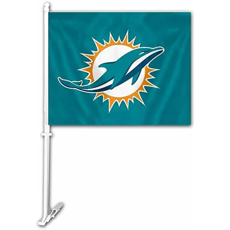 Custom NBA MLB NHL NFL Sports Team Car Window Flag
