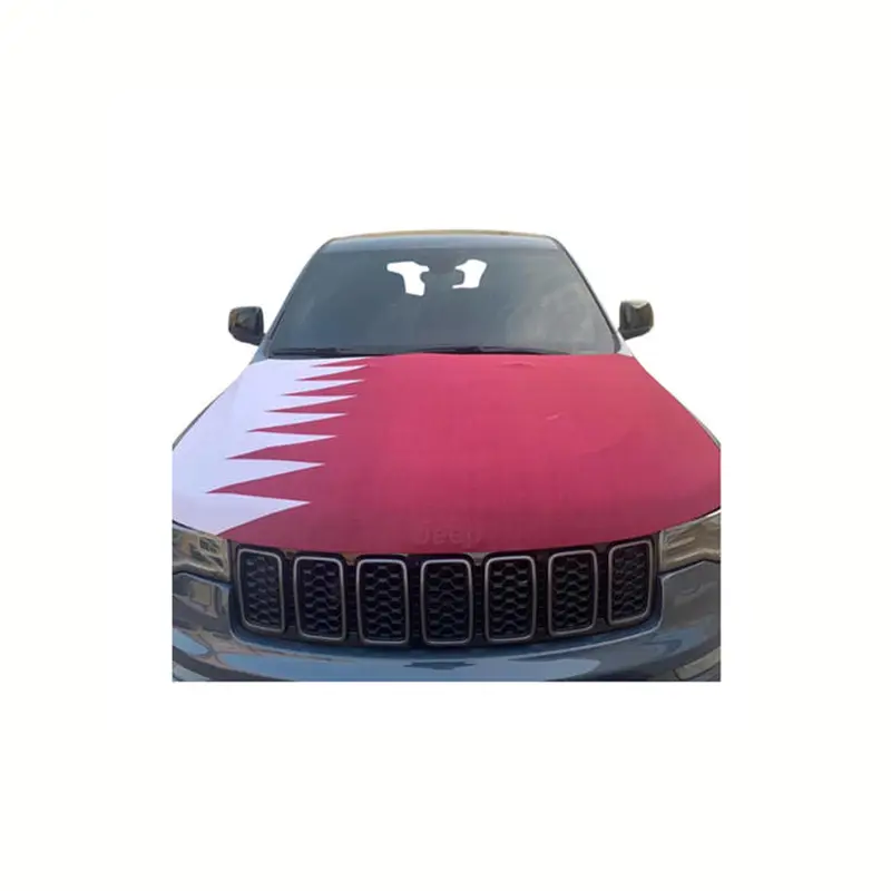 Custom Football Match National Flag Car Engine Hood Cover Flag