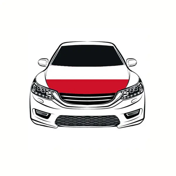 Custom Football Match National Flag Car Engine Hood Cover Flag