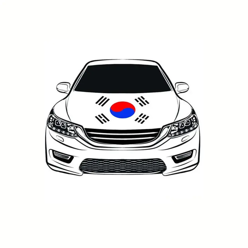 Custom Football Match National Flag Car Engine Hood Cover Flag