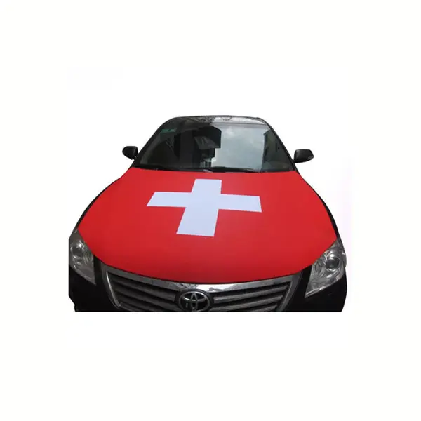 Custom Football Match National Flag Car Engine Hood Cover Flag