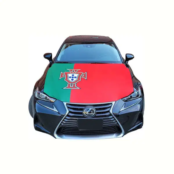 Custom Football Match National Flag Car Engine Hood Cover Flag