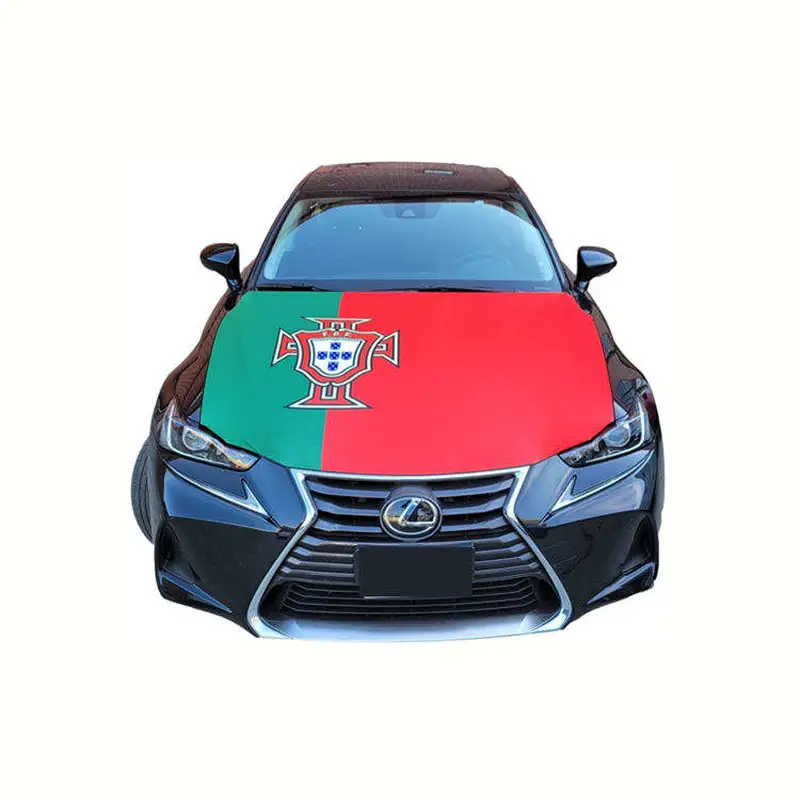 Custom Football Match National Flag Car Engine Hood Cover Flag