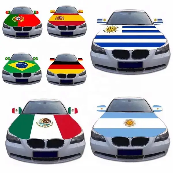 Custom Design All Countries Flag Engine National Car Hood Cover