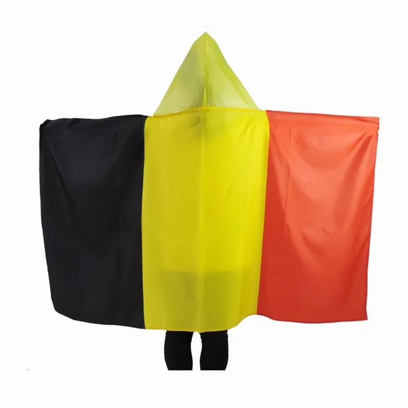 Football Soccer Match Belgium All Countries Custom Hooded Body Flag with Logo