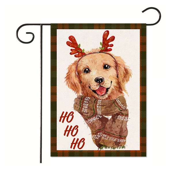 Christmas Garden Flag Santa Gift Garden Decoration Banner 30*45cm