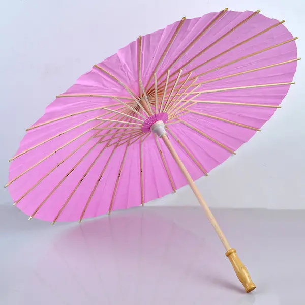 Plain White Chinese Wedding Paper Umbrella Paper Parasols