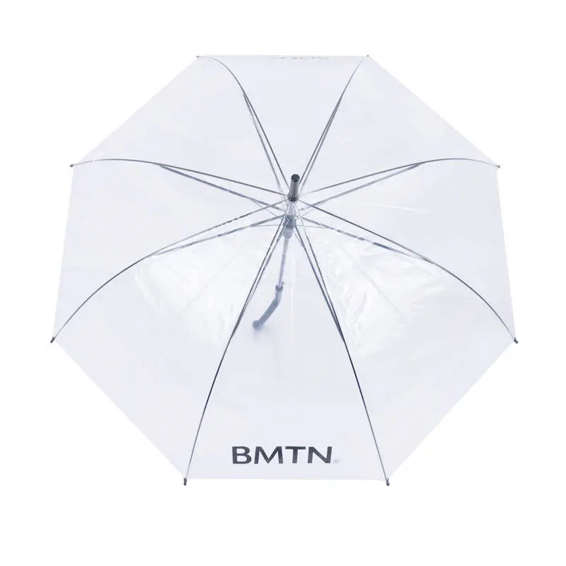 Customized Logo Transparent PVC Umbrella with Printing for Promotion