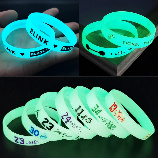 Promotional Glow in Dark Silicone Wristband Luminous Wristband