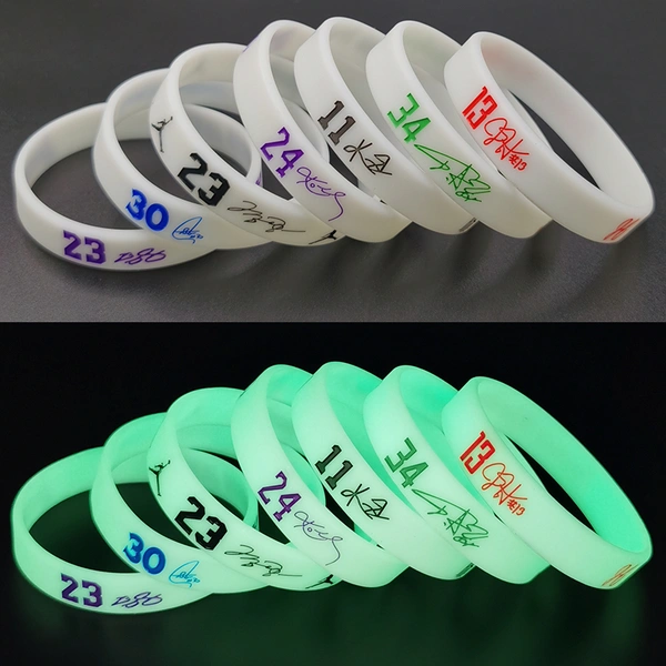 Promotional Glow in Dark Silicone Wristband Luminous Wristband