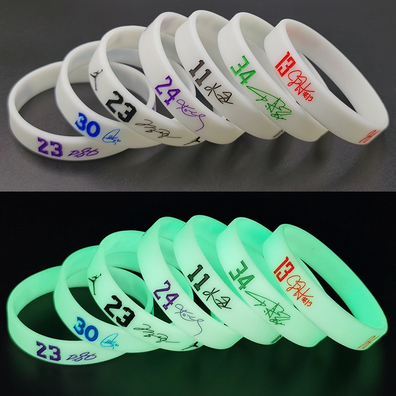 Promotional Glow in Dark Silicone Wristband Luminous Wristband