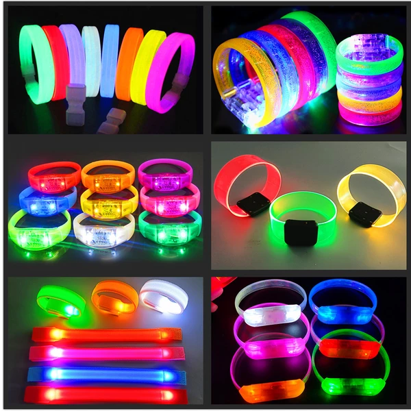 Concerts Bar Nightclub Wedding Party Supplies Led Wristband Bracelets