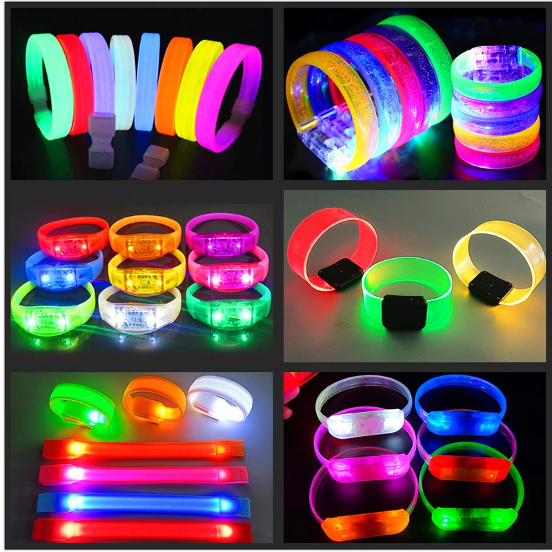 Concerts Bar Nightclub Wedding Party Supplies Led Wristband Bracelets