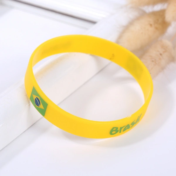 Promotional Sports Events National Flag Silicone Wristband