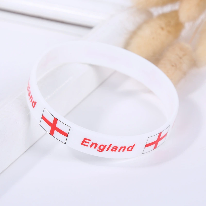 Promotional Sports Events National Flag Silicone Wristband