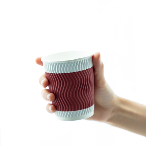 Disposable Corrugated Paper Cup Office Coffee Drink Cup