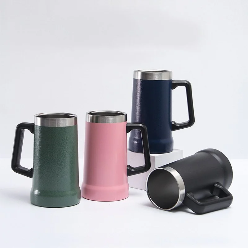 304 Stainless Steel Home Car Handle Beer Coffee Tea Mug Cup