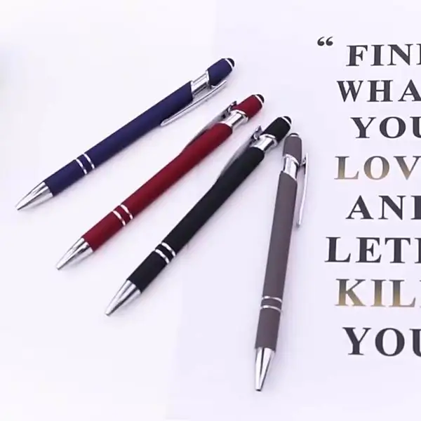New Multi Function Custom Ball Pen 2 in 1 Touch Screen Stylus Pen
