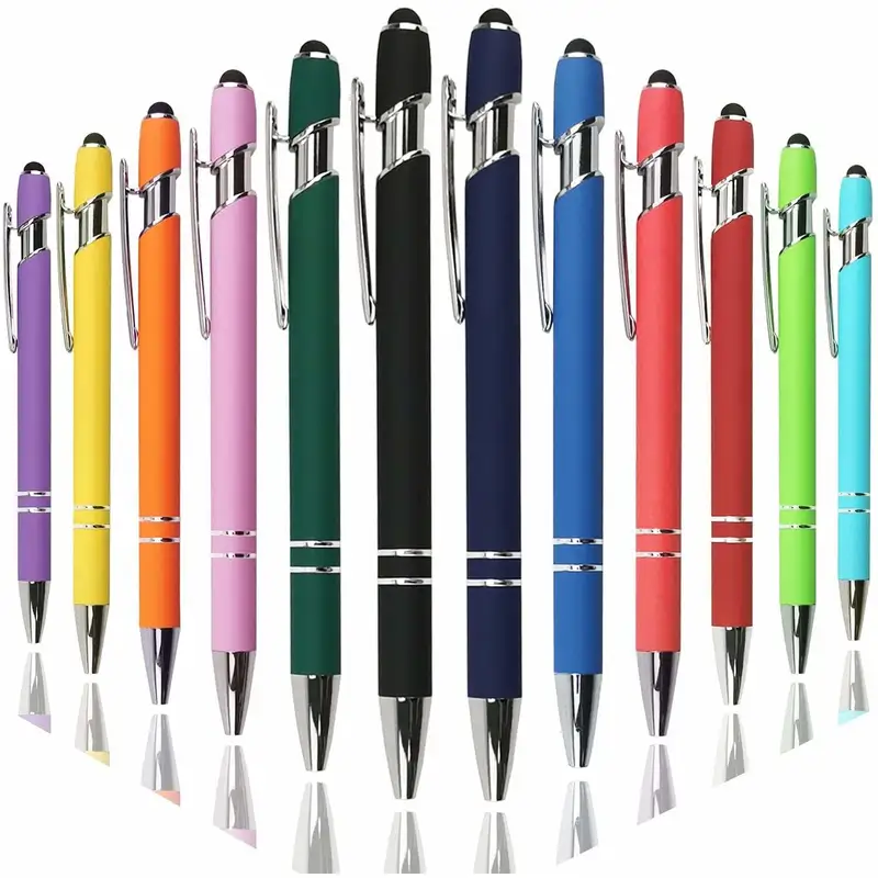 New Multi Function Custom Ball Pen 2 in 1 Touch Screen Stylus Pen