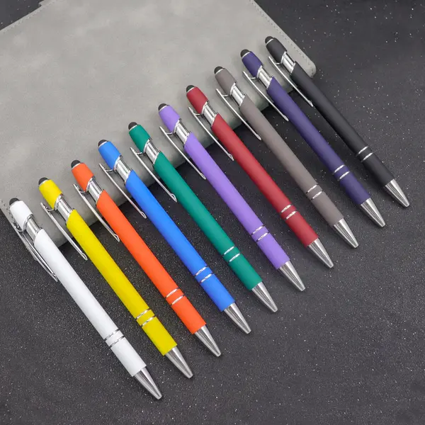 New Multi Function Custom Ball Pen 2 in 1 Touch Screen Stylus Pen