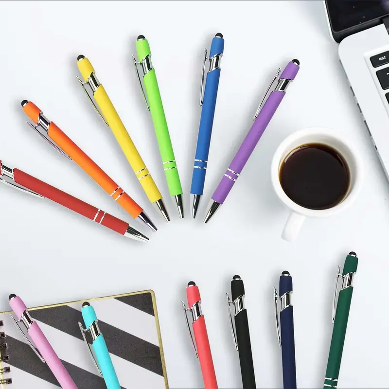 New Multi Function Custom Ball Pen 2 in 1 Touch Screen Stylus Pen