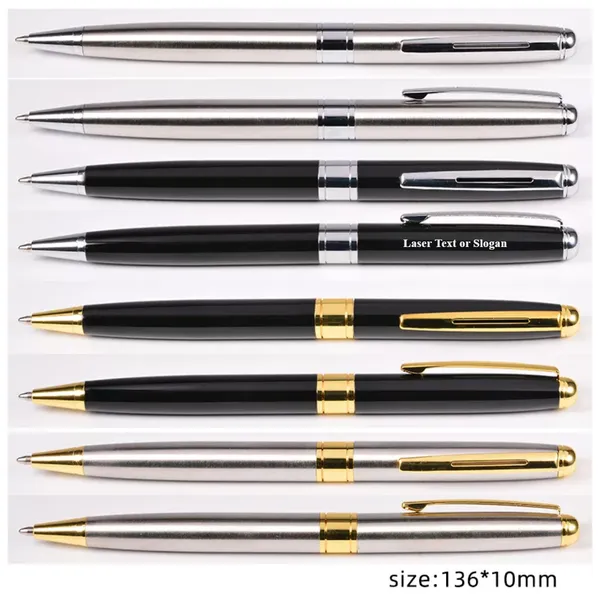 Luxury Metal Ballpoint Pen Customized Logo Corporate Business Gift Pen