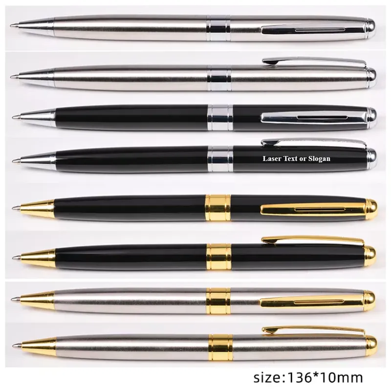Luxury Metal Ballpoint Pen Customized Logo Corporate Business Gift Pen