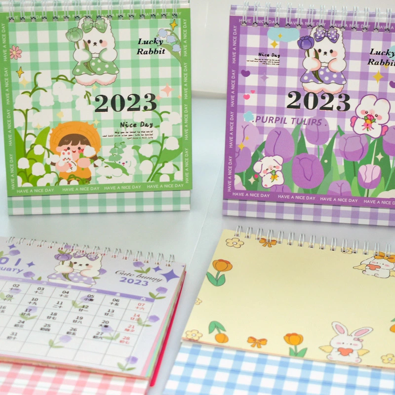 Creative Kawaii Cartoon Desktop Decoration Work Office Daily Calendar