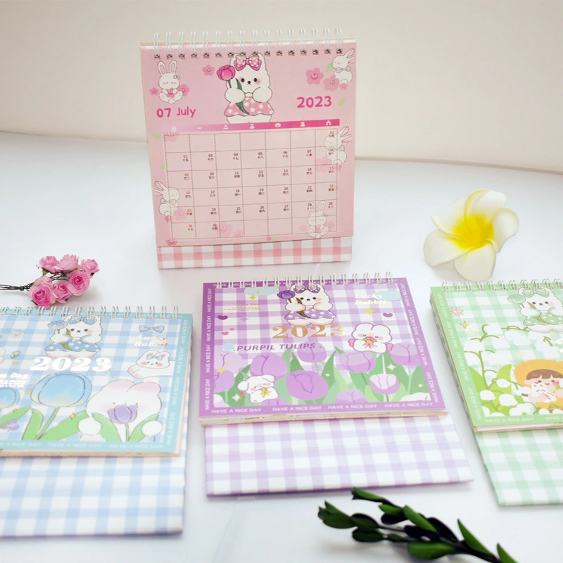 Creative Kawaii Cartoon Desktop Decoration Work Office Daily Calendar