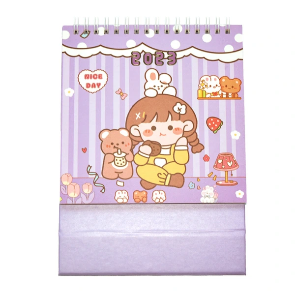 Creative Kawaii Cartoon Desktop Decoration Work Office Daily Calendar