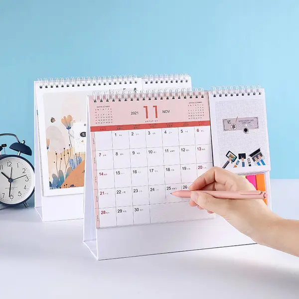 Newly Monthly Advent Monthly Printing Desktop Calendar with Sticks