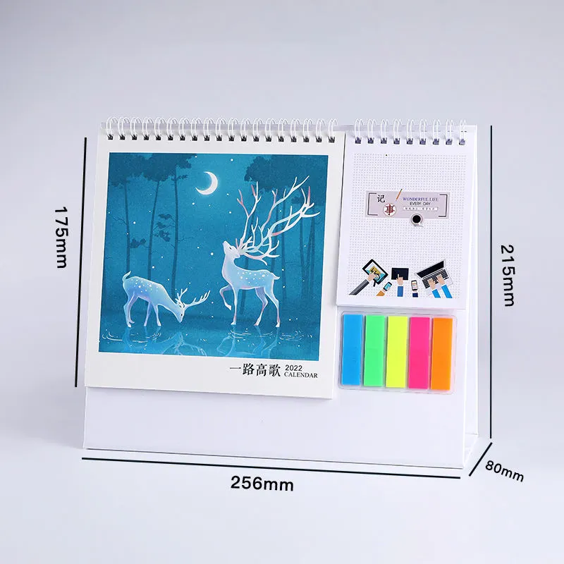 Newly Monthly Advent Monthly Printing Desktop Calendar with Sticks