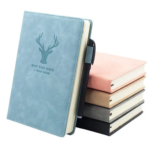 Leather Customized Cover A5 Notepad Multifunction Colorful Notebook