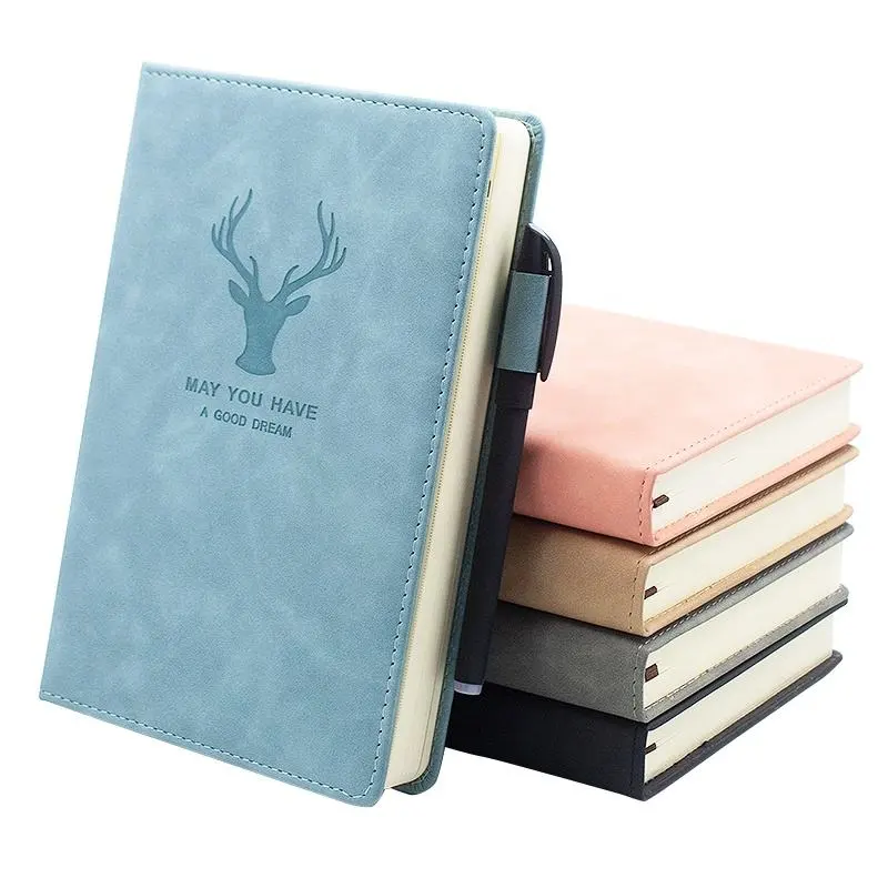 Leather Customized Cover A5 Notepad Multifunction Colorful Notebook