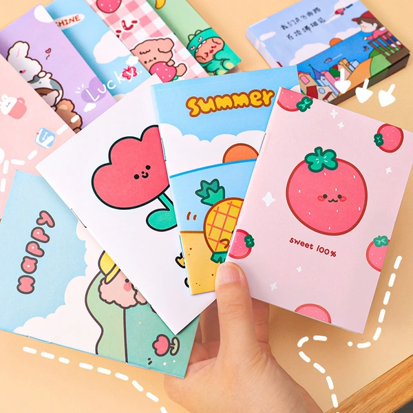 Creative Mini Students Custom Cartoon Cover Stationery Notebook Gift