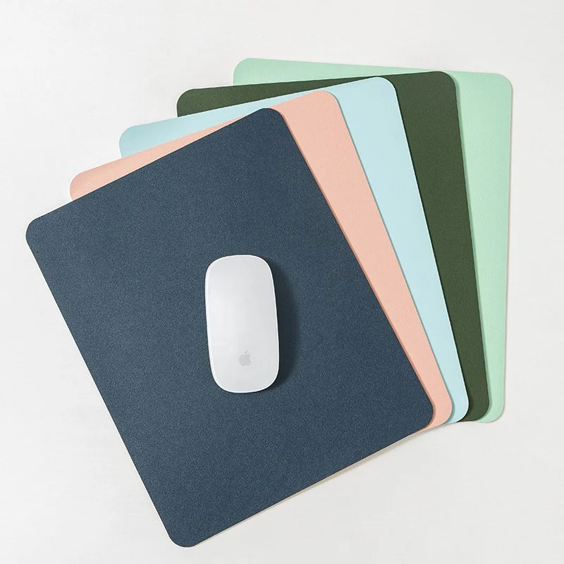 Waterproof PU Leather Office Mouse Pad Advertising Mouse Mat