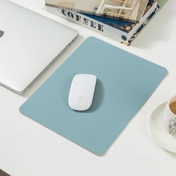 Waterproof PU Leather Office Mouse Pad Advertising Mouse Mat