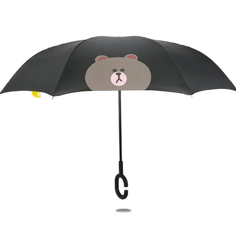 Anime Reverse Umbrella Creative Straight Cartoon Advertising Umbrella