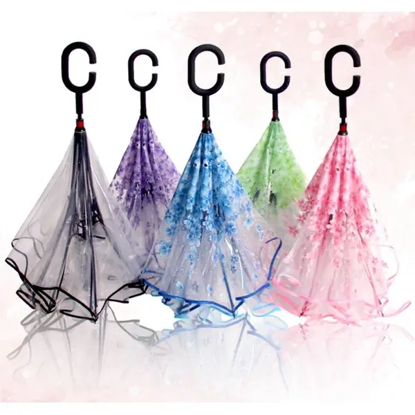 New Design Windproof Promotional Custom Reverse Inverted Umbrella