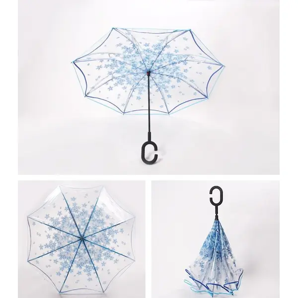 New Design Windproof Promotional Custom Reverse Inverted Umbrella