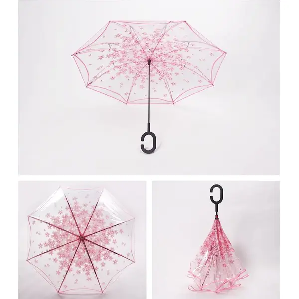 New Design Windproof Promotional Custom Reverse Inverted Umbrella