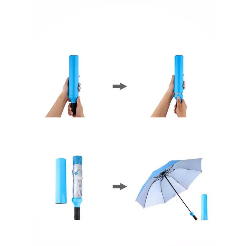 Portable Outdoor Sunshade Foldable Wine Bottle Umbrella