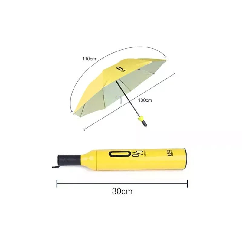 Portable Outdoor Sunshade Foldable Wine Bottle Umbrella