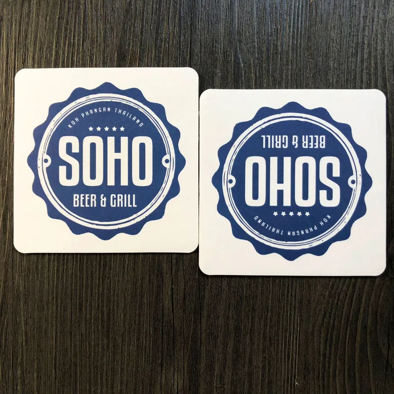 Custom Absorbable Cardboard Bar Club Beer Cup Coaster Cup Mat