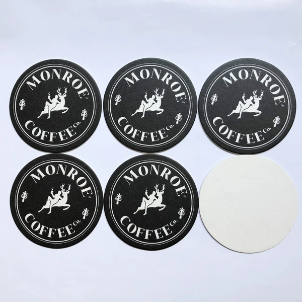 Custom Absorbable Cardboard Bar Club Beer Cup Coaster Cup Mat