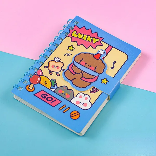 Cartoon Students Mini Portable Pocket Notepad Spiral Memo Pads