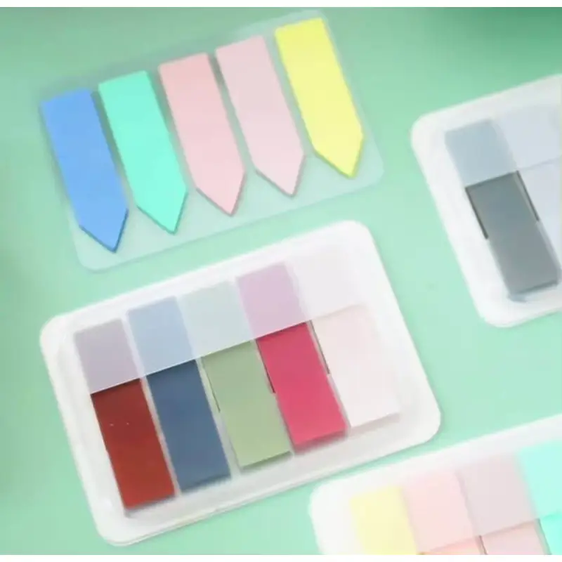 Promotion Sticky Note Flags Custom Logo PET Sheet Memo Pad